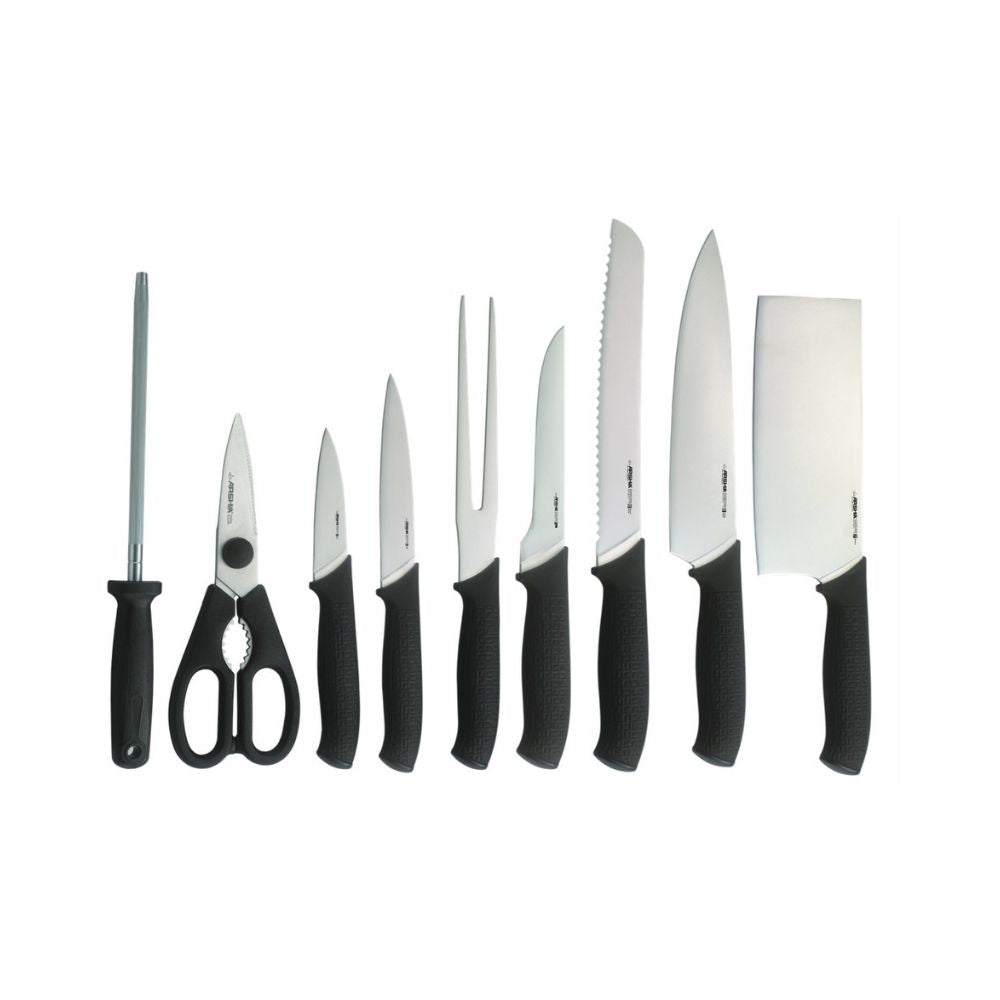 Arshia German Knife 10pcs Set with Stainless Steel Stand