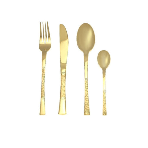 Arshia Gold 86pcs cutlery set