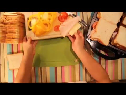Arshia Sandwich Maker 4-Slice Black