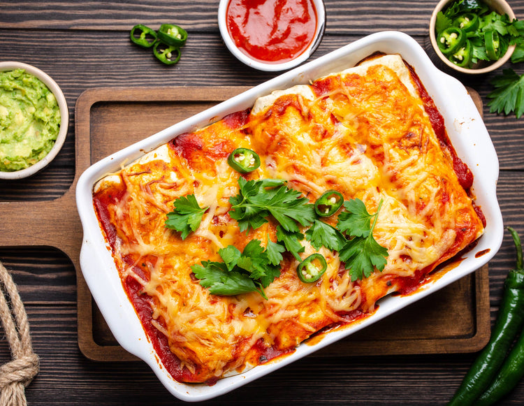 Electric Pan Chicken Enchiladas
