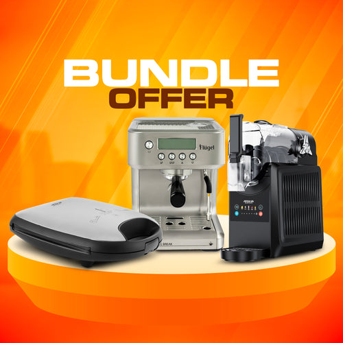 Arshia Slushie Maker + Flugel Digital Espresso Machine + Arshia Sandwich Maker Bundle