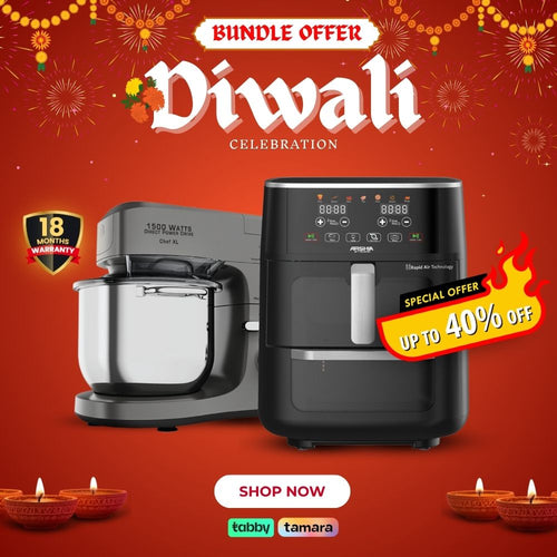 Arshia Smart Cooking & Baking Bundle – Arshia Dual X Cyclone Air Fryer & Premium 7L Stand Mixer