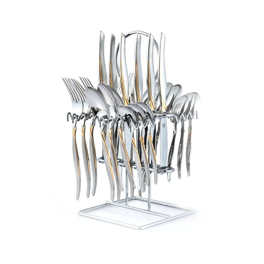 Arshia Gold and silver 24pcs Cutlery Set TM145GS