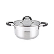 Arshia 28 cm Stainless Steel Casserole with 2 lids