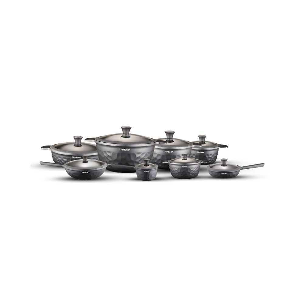 Arshia Die-Casted  16pcs Diamond Cookware Set