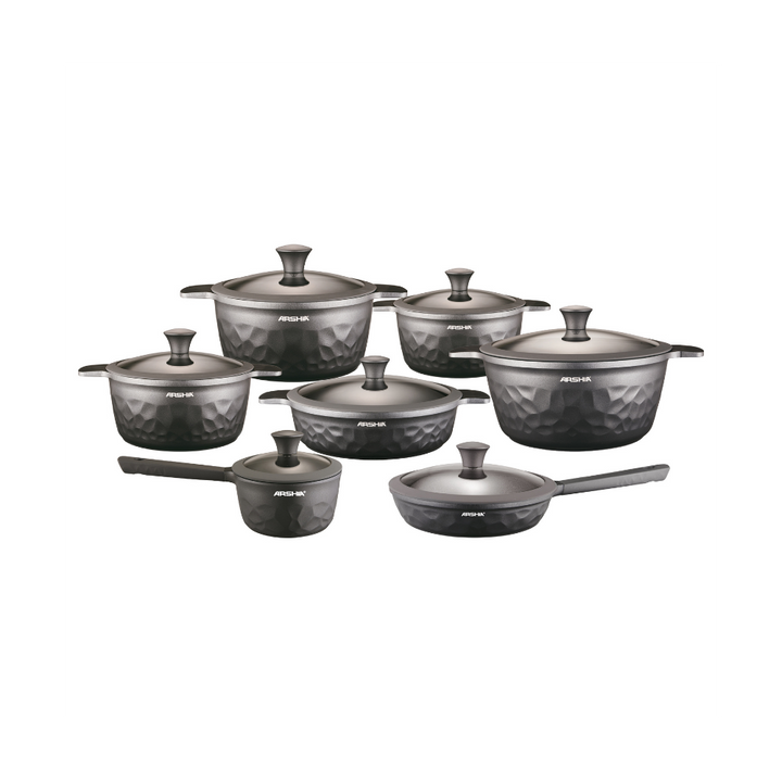 Arshia 14-Piece Die Casted Cookware Set