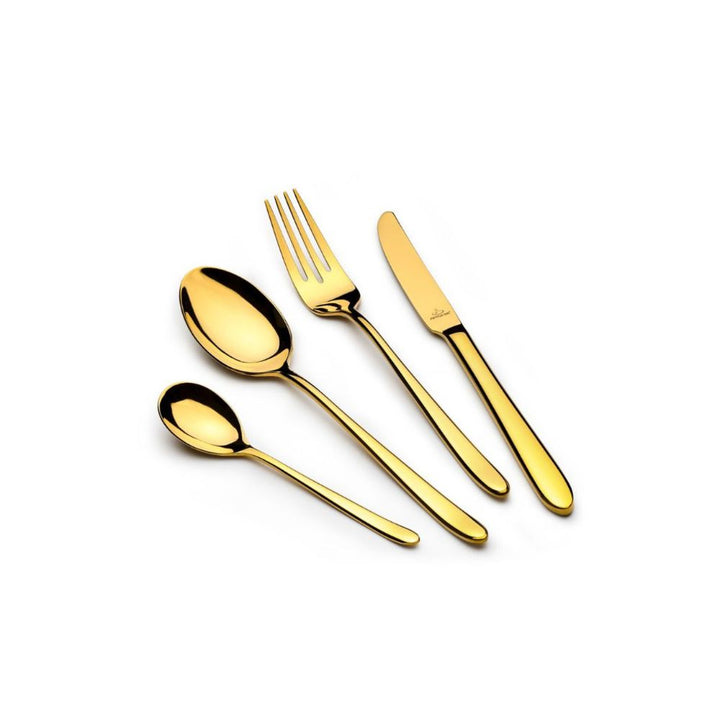 Arshia Wooden Case Stainless Steel Cutlery Set 133pcs Gold & Silver TM1401G