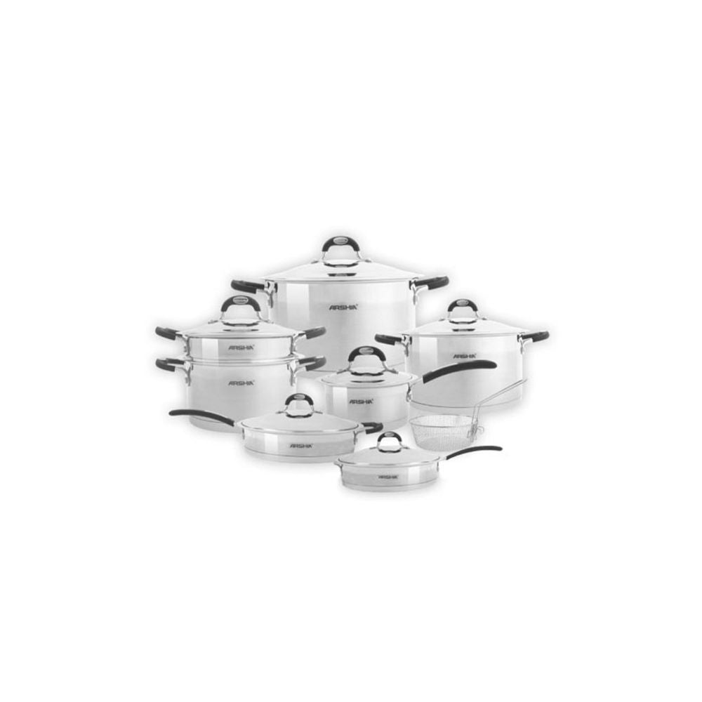 Arshia stainless steel Cookware Set 14pcs SS064