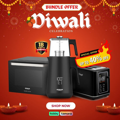Arshia Complete Kitchen Essentials Set – Oven, Tea Maker & Toaster