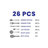 Arshia Gold And Silver 26pcs Premium Cutlery Sets TM762GS