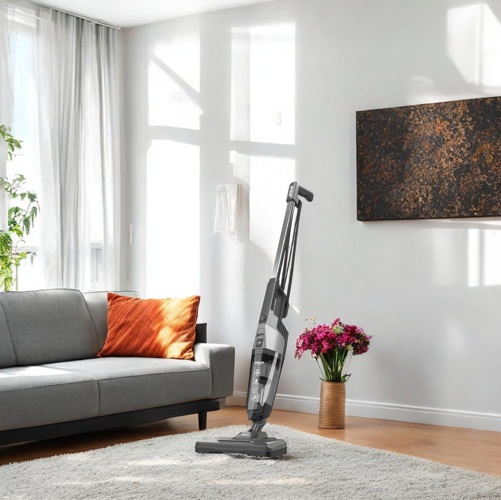 Arshia 4-in-1 Vacuum Cleaner with Mop (Black)– 1000W HEPA Filter, Lightweight Multi-Surface Floor Cleaner, Wet & Dry, Easy Installments UAE, KSA, Kuwait, Qatar, Oman, Bahrain, UK