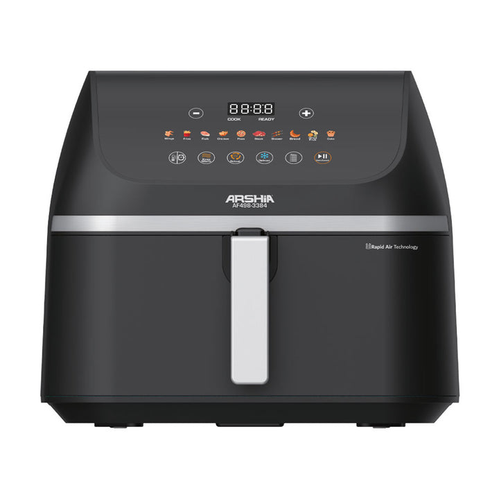 Arshia 9L Digital Air Fryer – Extra Large Capacity, 3D Airflow, WideMax Base, 1900W Power