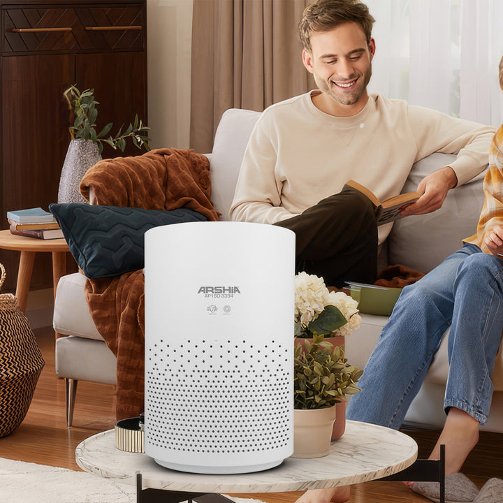Arshia Air Purifier 30W – HEPA & Carbon Filter, Ionization Technology, Silent Sleep Mode, 4-Speed Fan & Touch Controls