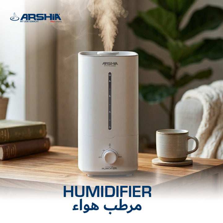 Arshia 4.5L Ultrasonic Humidifier | Quiet Cool Mist Air Care Solution