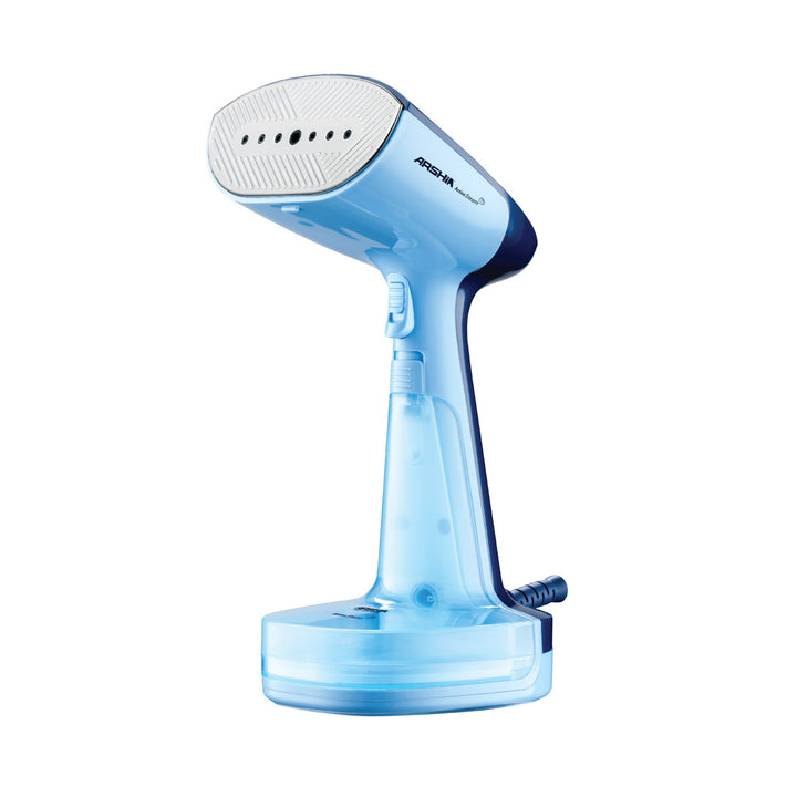 Arshia Handheld Steamer (Light Blue) – 1800W Quick Heat, 220ml Capacity, Auto Shut-Off & Long Cord