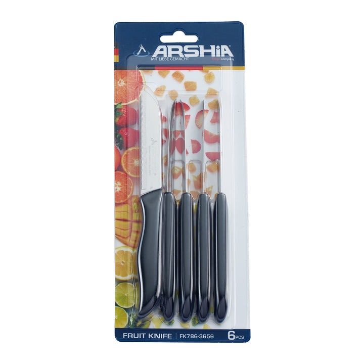 Arshia Kitchenware Knives Knife Sets 6-piece Fruit Knife Set Stainless Steel Blades