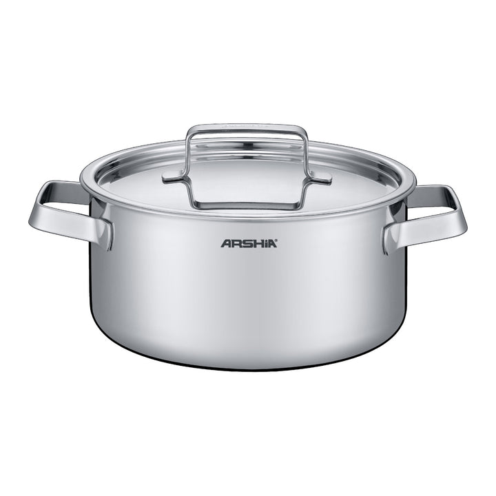 Arshia 8-Piece Tri-Ply Stainless Steel Cookware Set | Premium Fast-Heating Cookware for Every Kitchen
