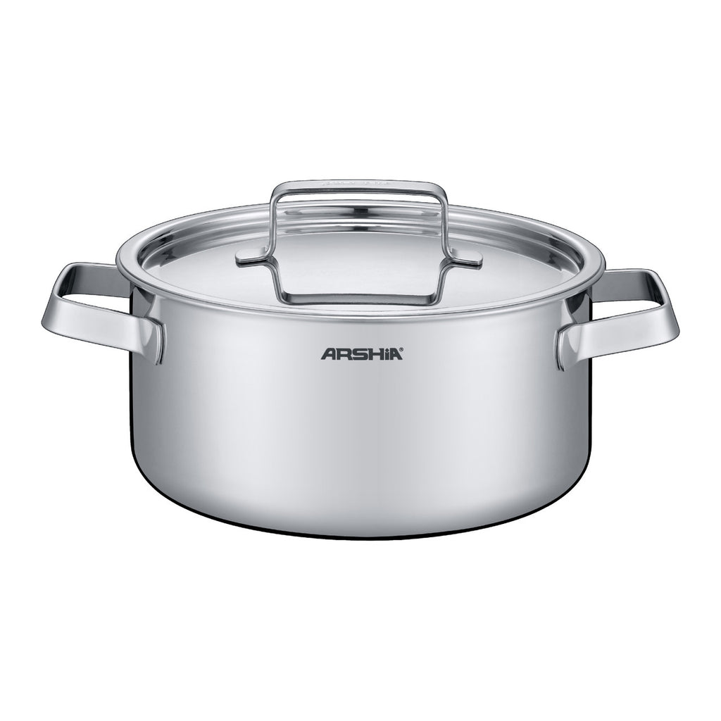 Arshia 8-Piece Tri-Ply Stainless Steel Cookware Set | Premium Fast-Heating Cookware for Every Kitchen