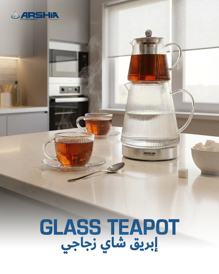 Arshia 800ml + 2000ml Glass Teapot