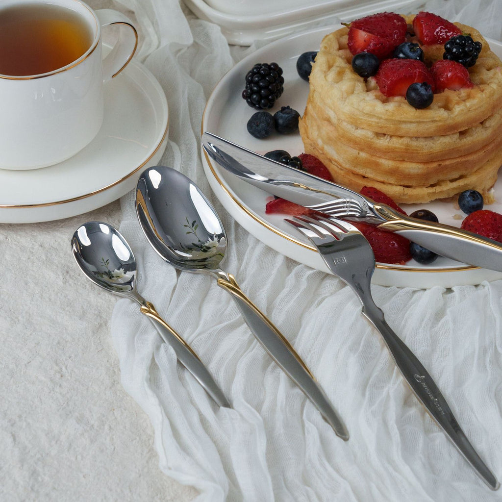 Arshia Stainless Steel Cutlery Set 95pcs Gold & Silver