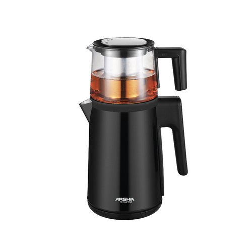 ARSHIA STAINLESS STEEL TEA MAKER (BLACK)