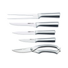 Arshia 10-Piece Stainless Steel Knife Set with Wooden Block