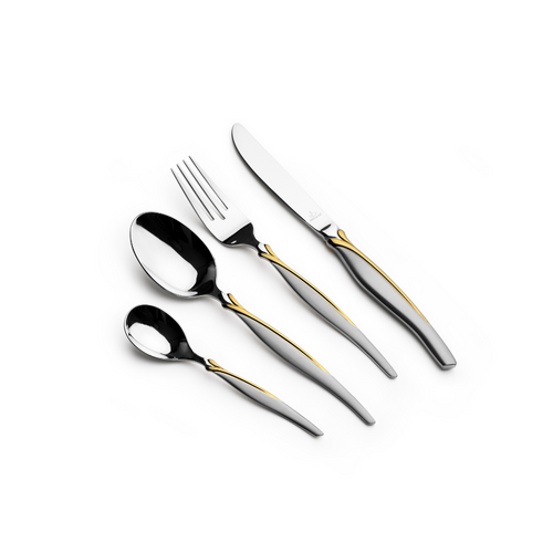 Arshia Stainless Steel Cutlery Set 95pcs Gold & Silver