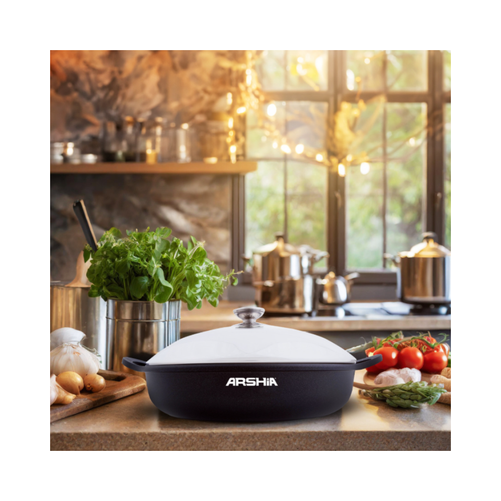 Arshia Aluminum Die Cast Fry Pan 32cm