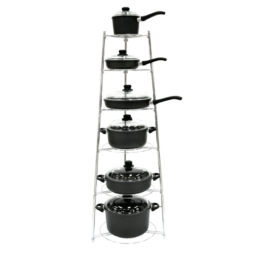 Arshia Kitchenware Kitchen Tools None Cookware Rack With 6 Levels Premium Quality