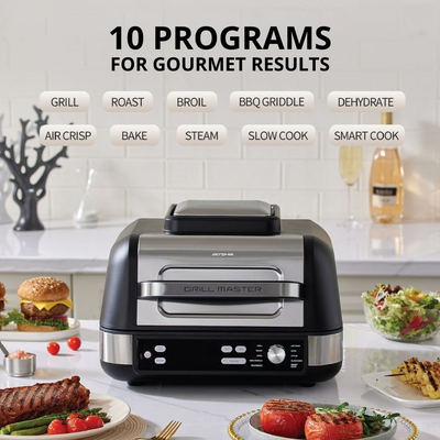 Arshia 10-in-1 Air Fryer Grill Master – XL Capacity, Smokeless, With Bonus Accessories