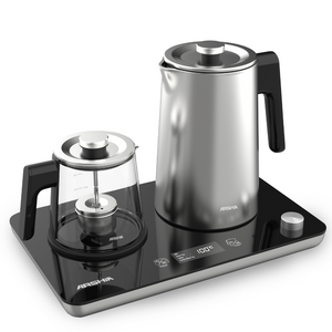 ARSHIA 2-in-1 Tea Maker & Kettle T050 – 1.7 L Kettle, 1 L Tea Pot, 800 W, Auto Shut-Off