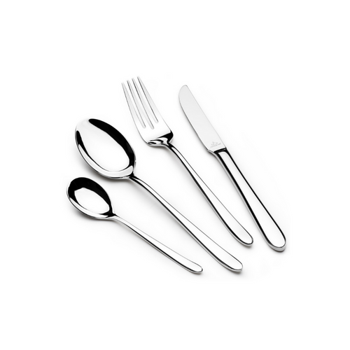 Arshia Stainless Steel Cutlery Set 86pc Silver Matte