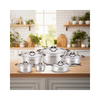 ARSHIA Stainless Steel Cookware Set 12pcs SS478