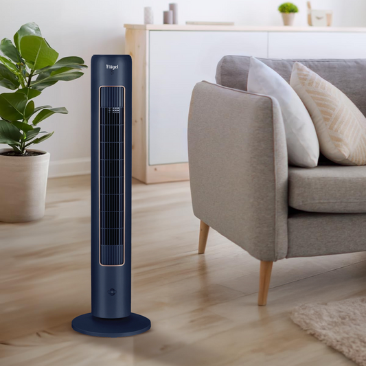 Flügel Smart Tower Fan with Oscillation, 3 Wind Modes, Timer & Scent Diffuser