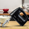 Arshia Hand Mixer – 400W, 5-Speed Settings, Dough Hooks & Beaters Included – Black
