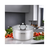 Arshia Stainless Steel Casserole with 2 lids 28cm