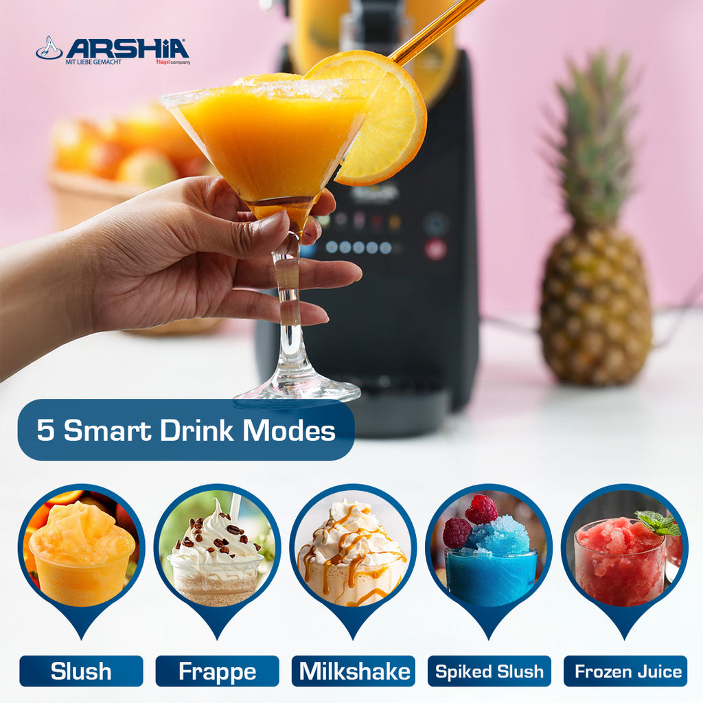 Arshia 2L Slushie Maker with 5 Modes – Frozen Drinks, Milkshake & Cocktail Machine, 170W