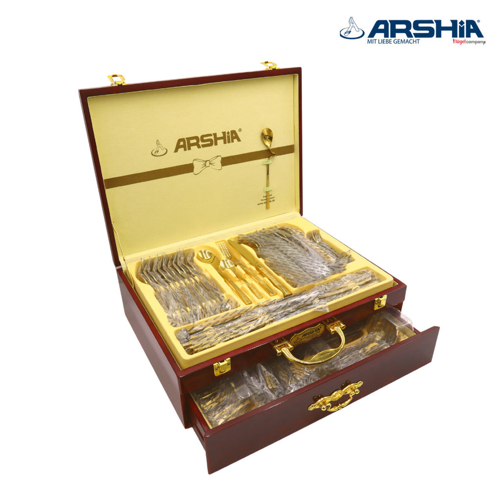 Arshia Stainless Steel Cutlery Sets 86pcs Silver