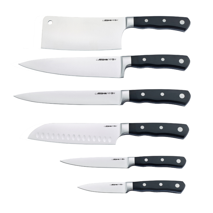 Arshia 7-piece Knife Set with Wooden Block