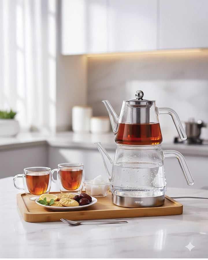 Arshia 700ml + 1800ml Glass Teapot