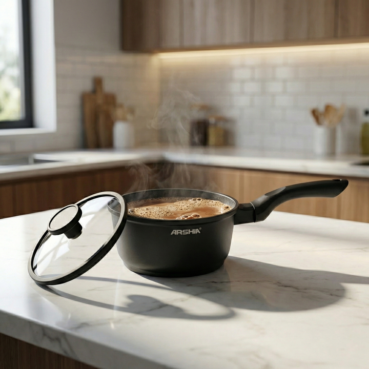 Arshia Cookwares Pans Milk Pan 16cm Die-Cast Aluminum Milk Pan Premium Quality