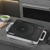 Arshia Infrared Hob Cooker 2200W – Ceramic Glass Electric Cooker, 9 Heat Levels, Multi-Function Touch & Knob Control