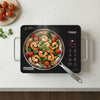 Arshia Infrared Hob Cooker 2200W – Ceramic Glass Electric Cooker, 9 Heat Levels, Multi-Function Touch & Knob Control