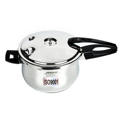 Arshia Stainless Steel Pressure Cooker With Aluminum Base 22cm