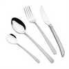 Arshia 48-piece Silver Matte Cutlery Set with Stand