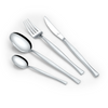 Arshia 86-Piece Silver Matte Cutlery Set – Premium 18/10 Stainless Steel, Dual-Tone Elegant Flatware