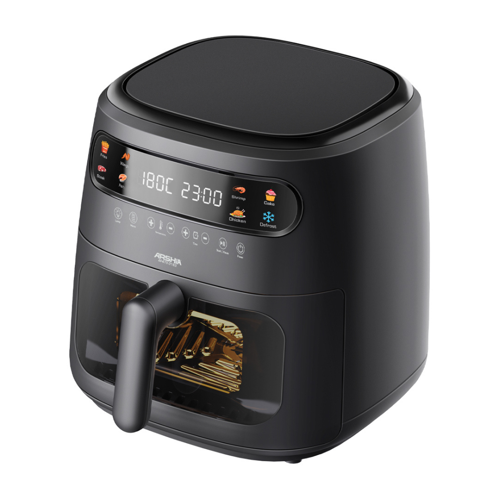 Arshia 8L Multifunctional Air Fryer with Window Basket & Digital Touch – 8-in-1 Cooking Presets, 1750W