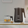 Arshia Tea Maker (Black) – 1500W, 1.7L Kettle + 0.8L Glass Pot, LED Display, Pre-Set Programs
