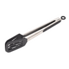 Arshia 12-Inch Turner Tongs – Stainless Steel & Silicone, Non-Slip Grip, Heat-Resistant, Safe for Nonstick