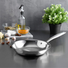 Arshia 20cm Tri-Ply Stainless Steel Fry Pan – Durable 18/10 Steel, Even Heat, Induction Ready